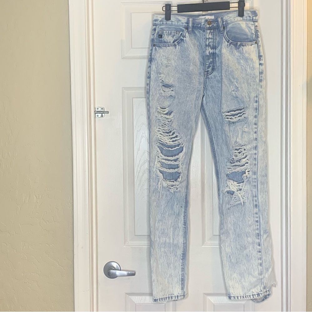 KanCan Distressed Boyfriend Button Fly Jeans Size 5/26